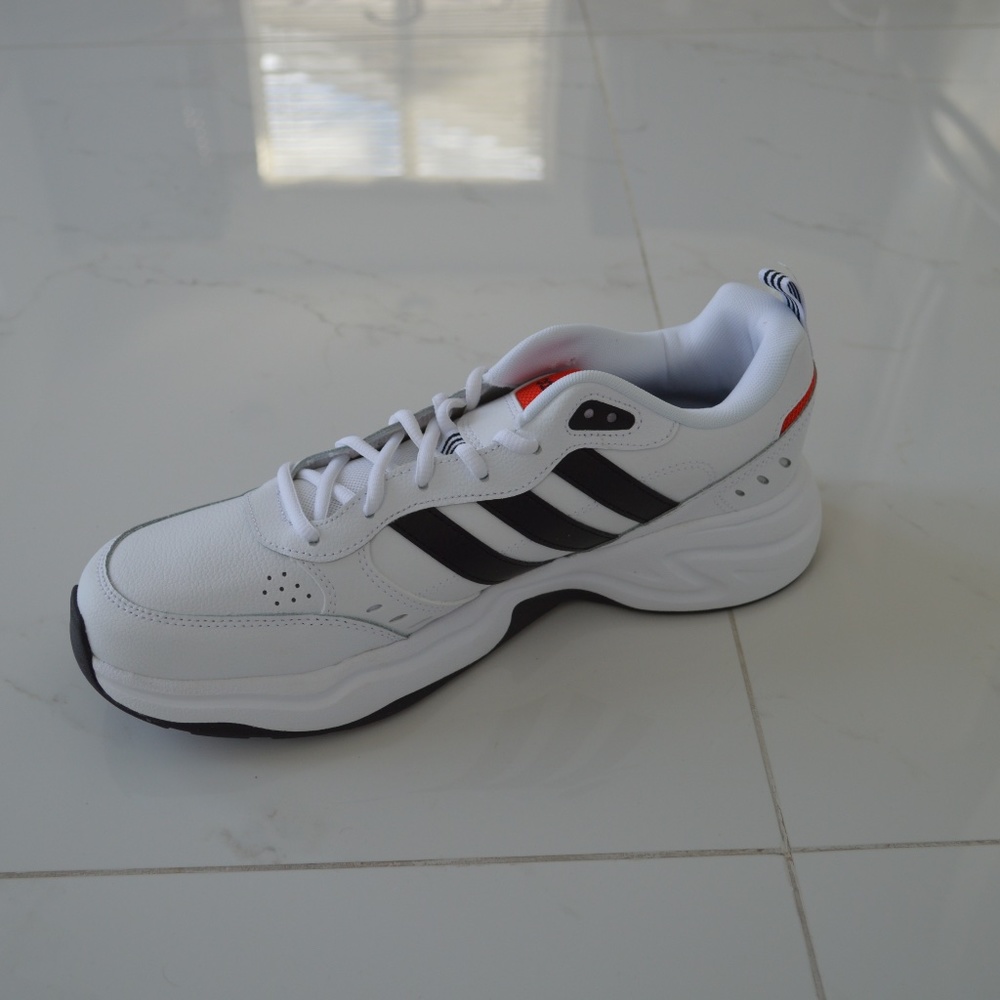 Adidas strutter leather white sneaker shoes men nw - Picture 9 of 14